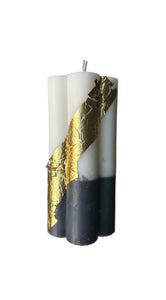 Gold Ombré Daisy Havdalah Candle