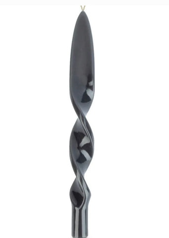 Twisted Havdalah Candle- Grey