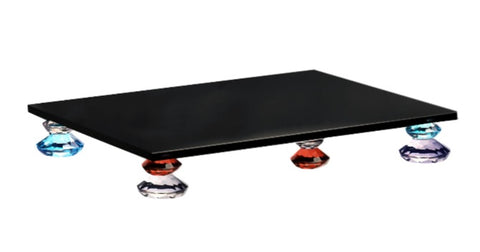 Multicolor Diamond Stack Tray - Black