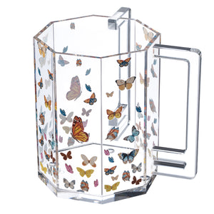 Hexagon Colored Butterfly Washing Cup