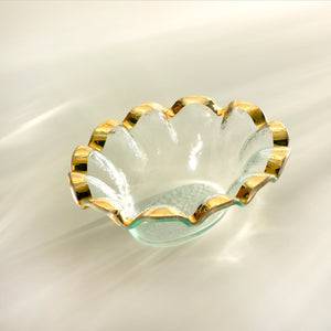 Annieglass Ruffle Dip Bowl