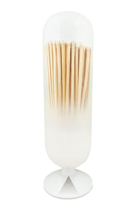 Fireplace Match Cloche- White Cloud